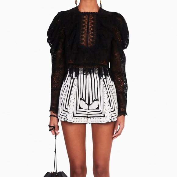 NWOT ULLA JOHNSON Amondi Shorts in Ephedra M $495 - Picture 1 of 15